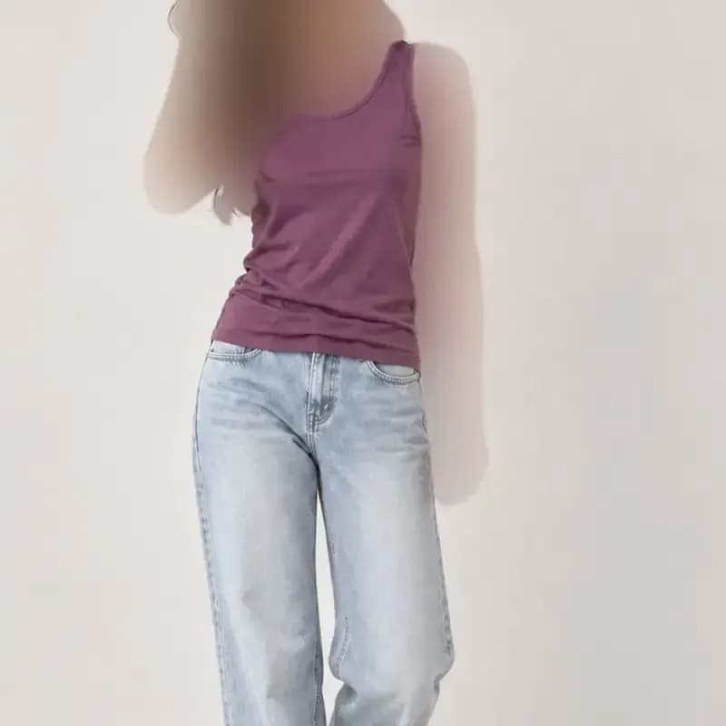 تاپ وارداتی پنبه زنانه و دخترانه تک سایز مارک Angel — تصویر ۶