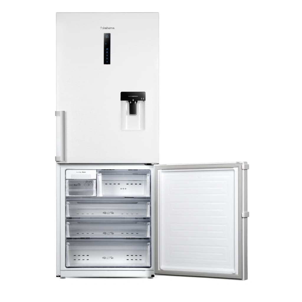 یخچال فریزر کمبی فریزر پایین پاکشوما مدل RCP496V2W-BMF درب ساده — تصویر ۳