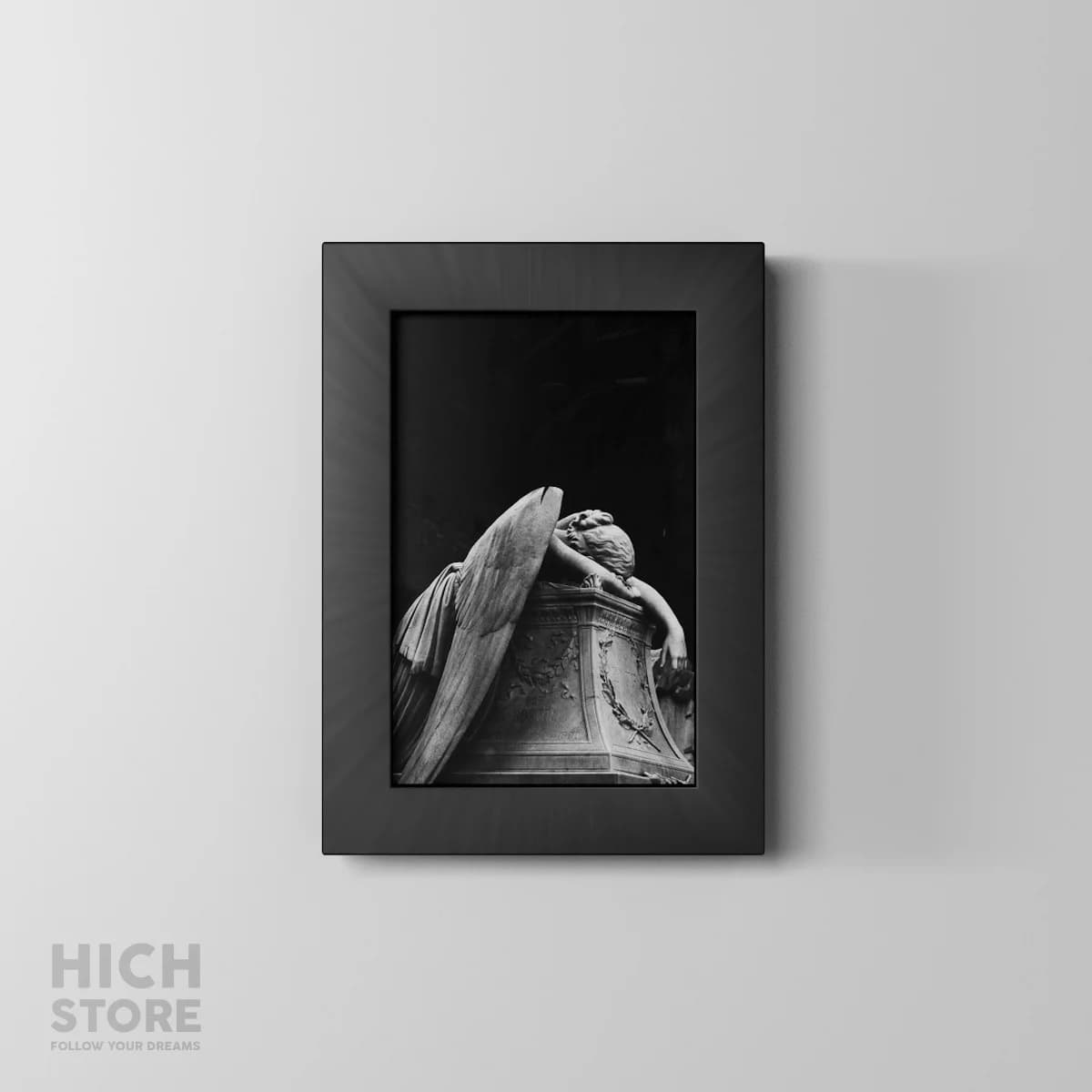 تابلو مجسمه غمگین