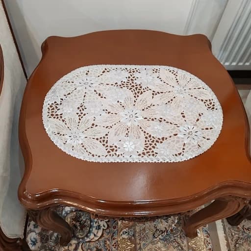 زیربشقابی توسینی رومیزی بیضی پلاستیک تایوانی 35*45 سانت — تصویر ۵