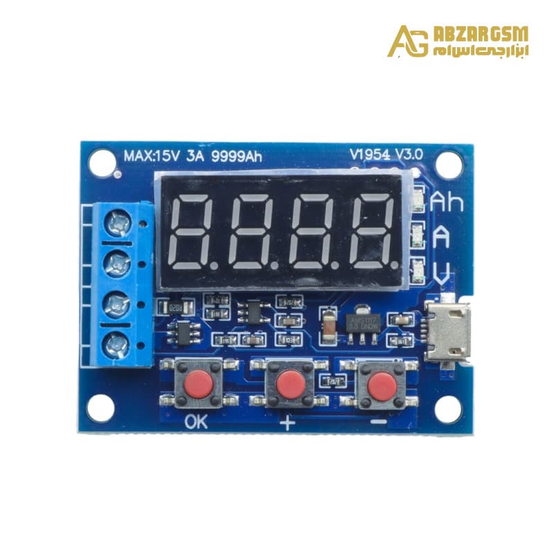 تستر ظرفیت باتری دارای نمایشگر دیجیتال مدل V1954 — تصویر ۲