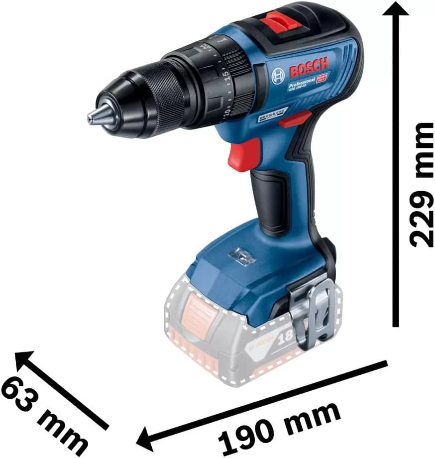 بدنه دریل بوش GSB18v-50