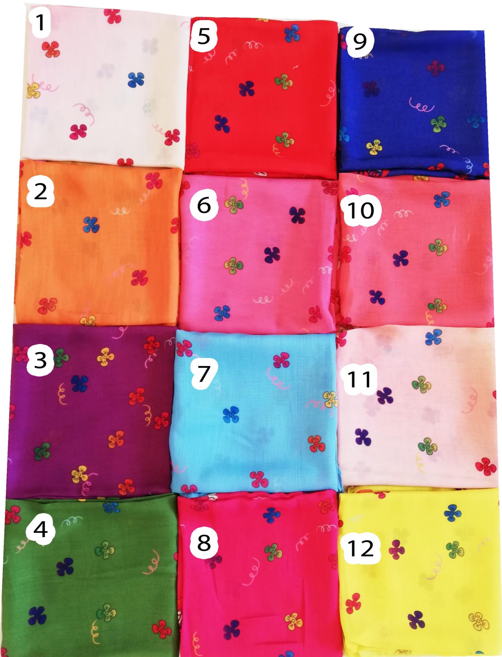 روسری دخترانه گلدار فانتزی شاهدخت kids-scarf3 — تصویر ۲