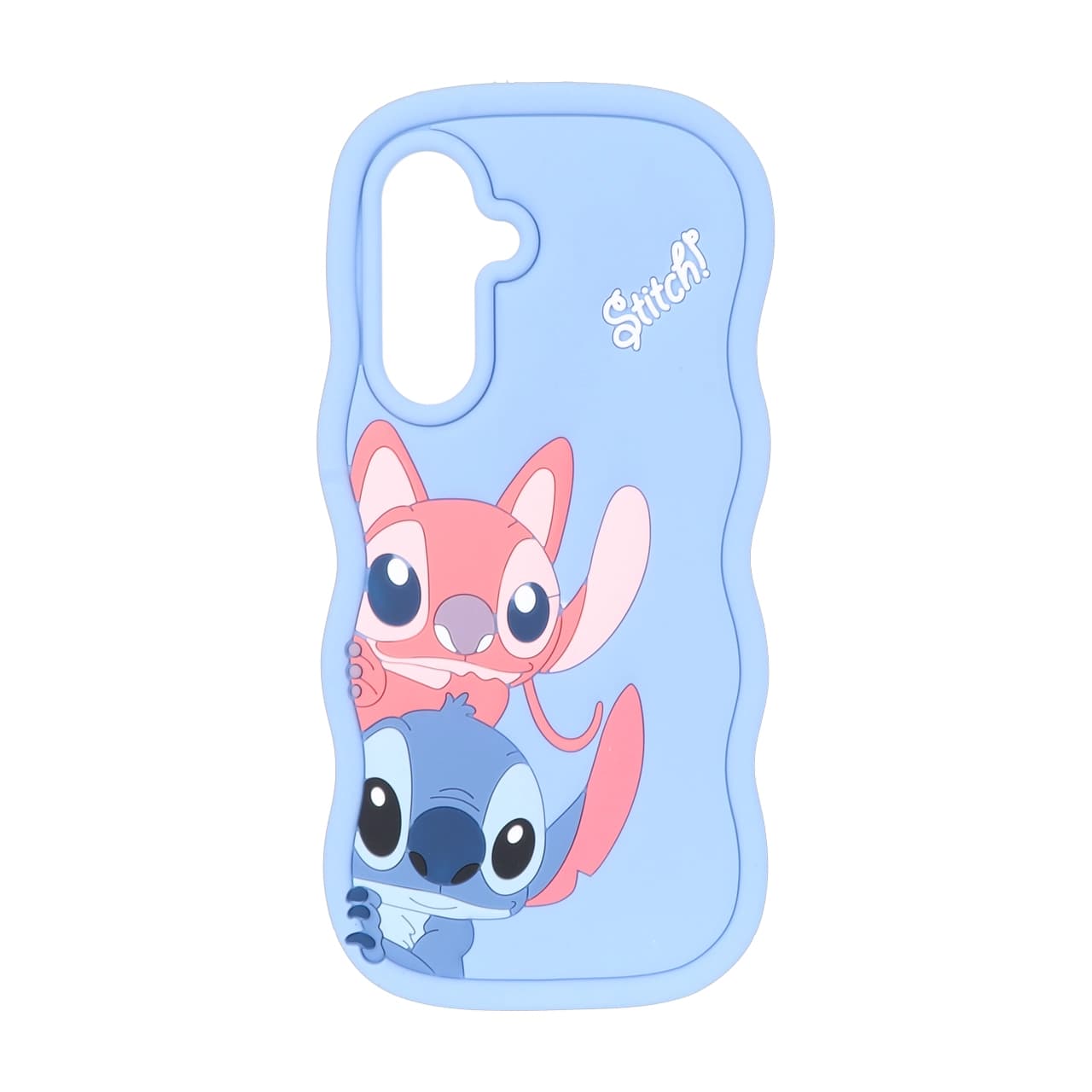 قاب سیلیکونی کنگره ای Stitch برجسته فانتزی Samsung Galaxy A17 / A26 – آبی