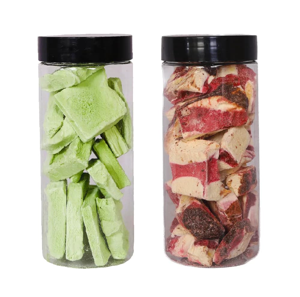 بستنی خشک طالبی و وانیل شکلات شاتوت – 250 گرم بسته 2 عددی