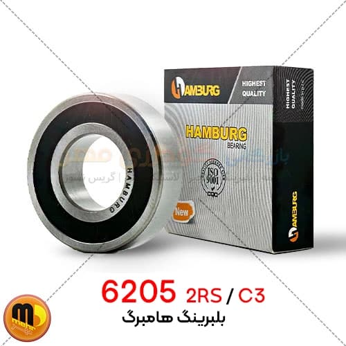 بلبرینگ شیار عمیق 6205 2RS C3 هامبورگ