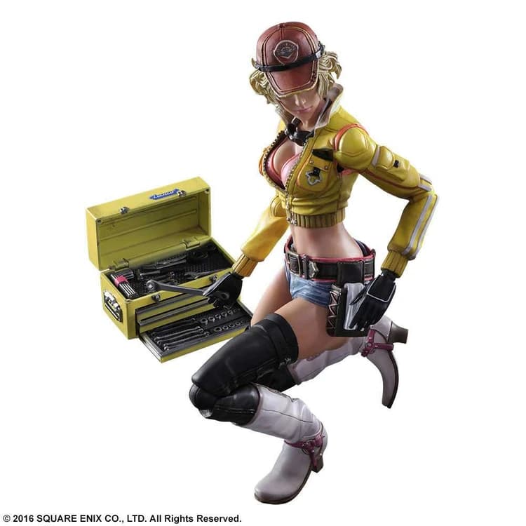 اکشن فیگور سیندی آوروم دختر مکانیک از سری فاینال فانتزی برند Play Arts Kai ارتفاع 24 سانتی متر — تصویر ۸