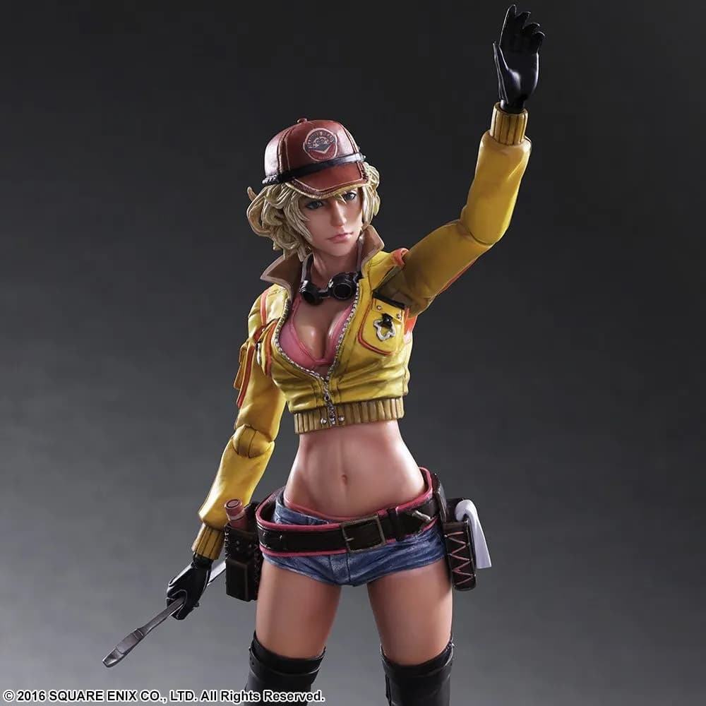 اکشن فیگور سیندی آوروم دختر مکانیک از سری فاینال فانتزی برند Play Arts Kai ارتفاع 24 سانتی متر — تصویر ۵