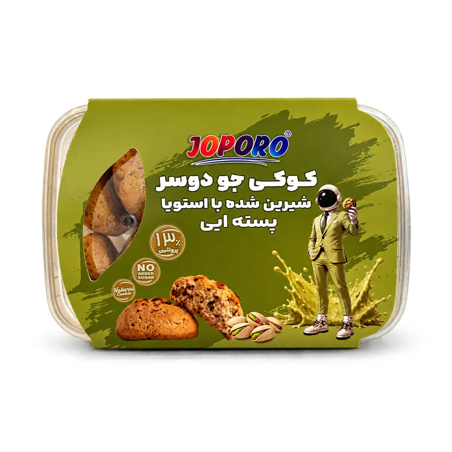 کوکی جو دوسر پسته‌ای 350 گرمی