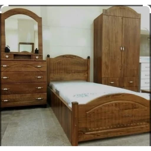 تختخواب یک نفره مبلمان فرنا مدل 1145695