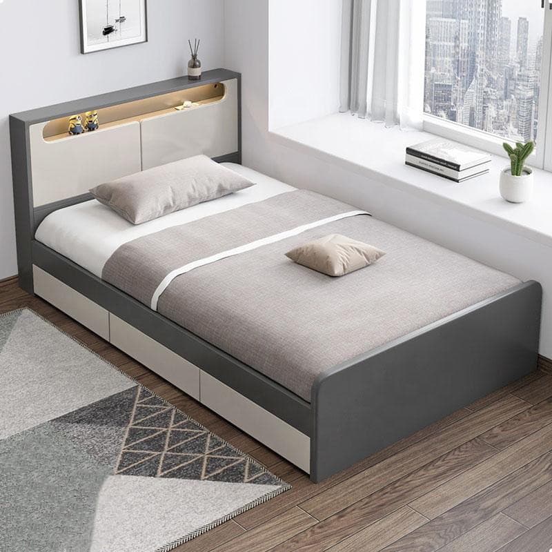 تخت خواب دو نفره مدل لونا سایز 90 200 سانتی متر مبلمان فرنا مدل 1145686