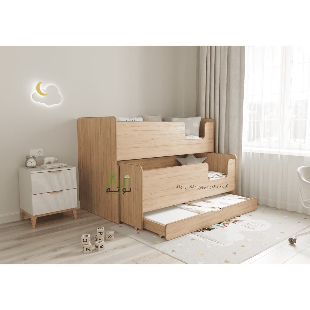 تخت کم جا دو تا سه طبقه پسکرایه مبلمان فرنا مدل 1145659 — تصویر ۲