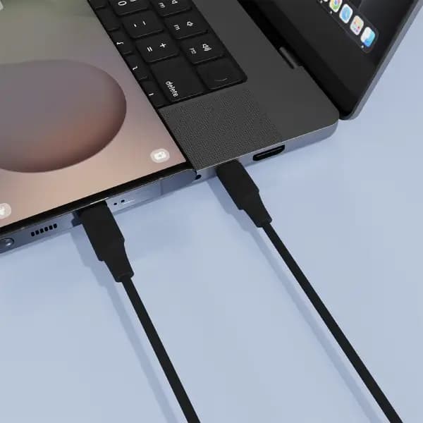کابل USB-C به USB-C پاورولوژی مدل Powerology Power Sync Flex PCAB017 — تصویر ۲