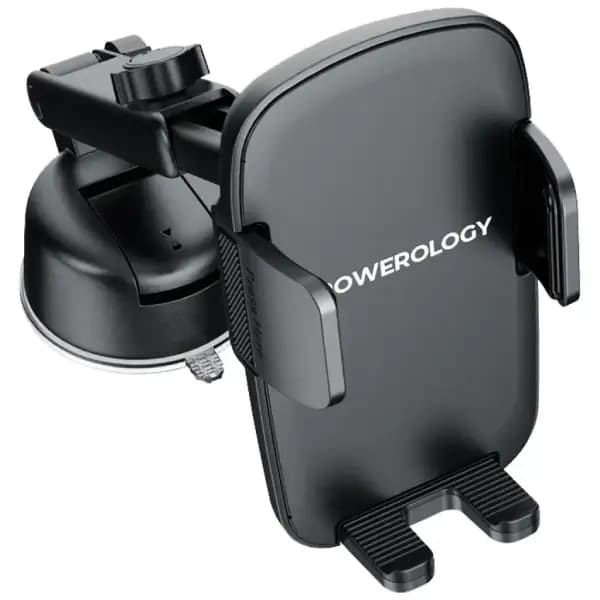 هولدر و پایه نگهدارنده گوشی خودرو پاورولوژی مدل Powerology Raven Auto-Clamping PWRLX08 — تصویر ۴