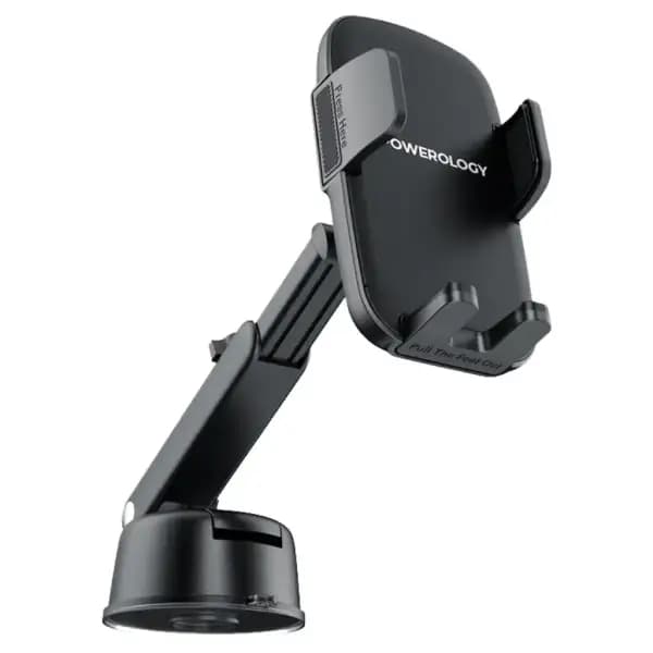 هولدر و پایه نگهدارنده گوشی خودرو پاورولوژی مدل Powerology Raven Auto-Clamping PWRLX08 — تصویر ۲