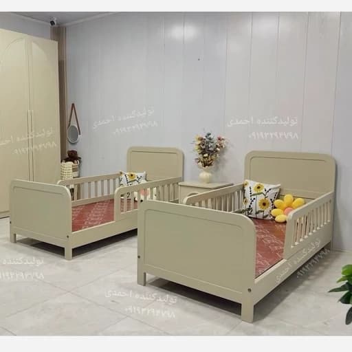 تخت خواب حفاظ دار نوجوان تک نفره کلاسیک مبلمان فرنا مدل 1145651