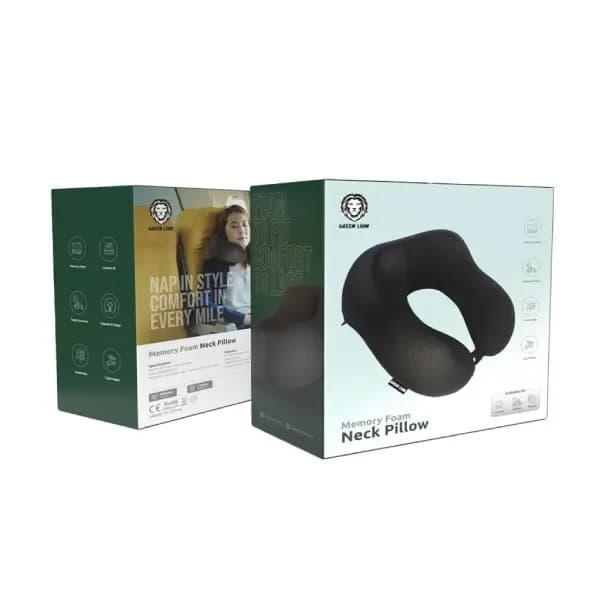 بالش گردنی مموری فوم گرین لاین مدل Green Lion Memory Foam Neck Pillow — تصویر ۳