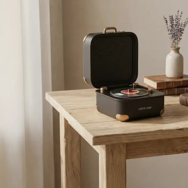 اسپیکر بیسیم گرین لاین مدل Green Lion Gramo Vinyl Wireless Speaker — تصویر ۳