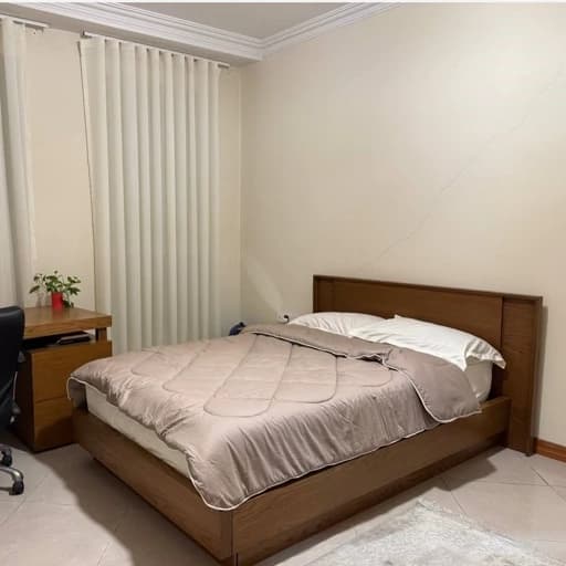 تختخواب روکش چوب، کار ژورنالی مبلمان فرنا مدل 1145605