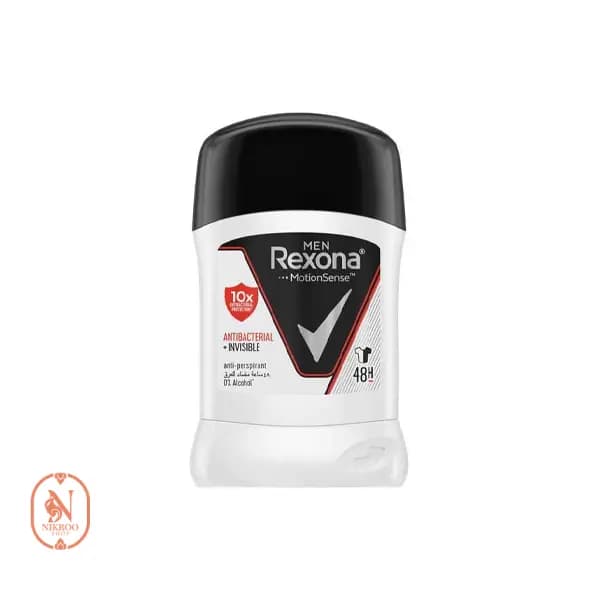 مام صابونی رکسونا Rexona مردانه مدل Antibacterial Invisible حجم 40 میل