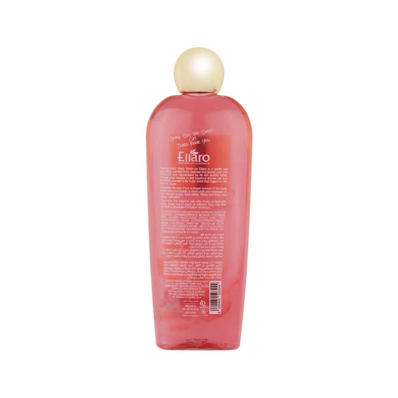 شامپو بدن الارو مدل راندوو صورتی 450 میل | Ellaro Rendezvous Pink Body Shampoo 450ml — تصویر ۲