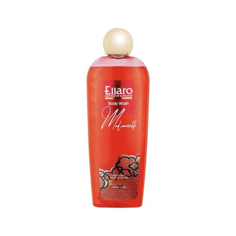 شامپو بدن الارو مدل مادمازل قرمز 450 میل | Ellaro Madmoiselle Red Body Shampoo 450ml