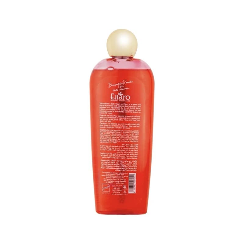 شامپو بدن الارو مدل مادمازل قرمز 450 میل | Ellaro Madmoiselle Red Body Shampoo 450ml — تصویر ۲