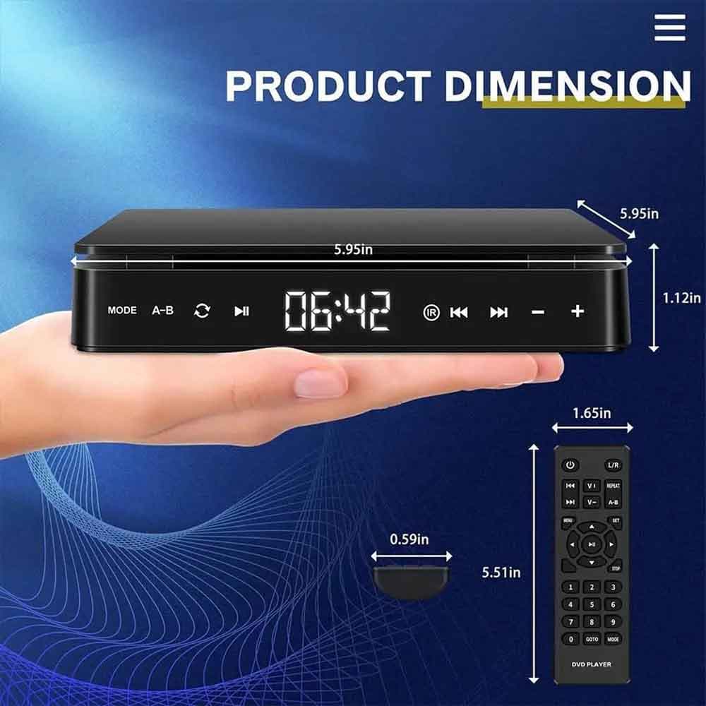 پخش کننده DVD قابل حمل Gueray مدل KC-708 — تصویر ۲