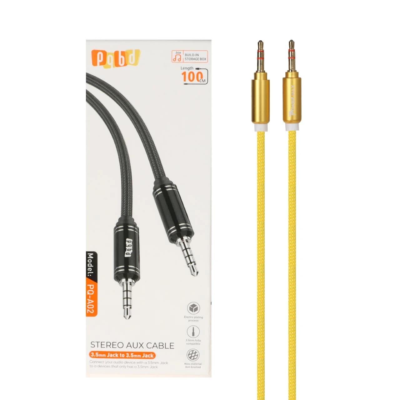 کابل Power Max Aux مدل PM-006 – زرد