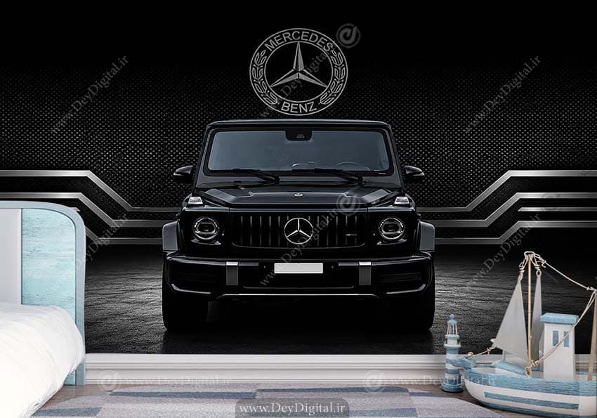 پوستر دیواری اتاق پسرانه طرح مرسدس بنز WA-8777