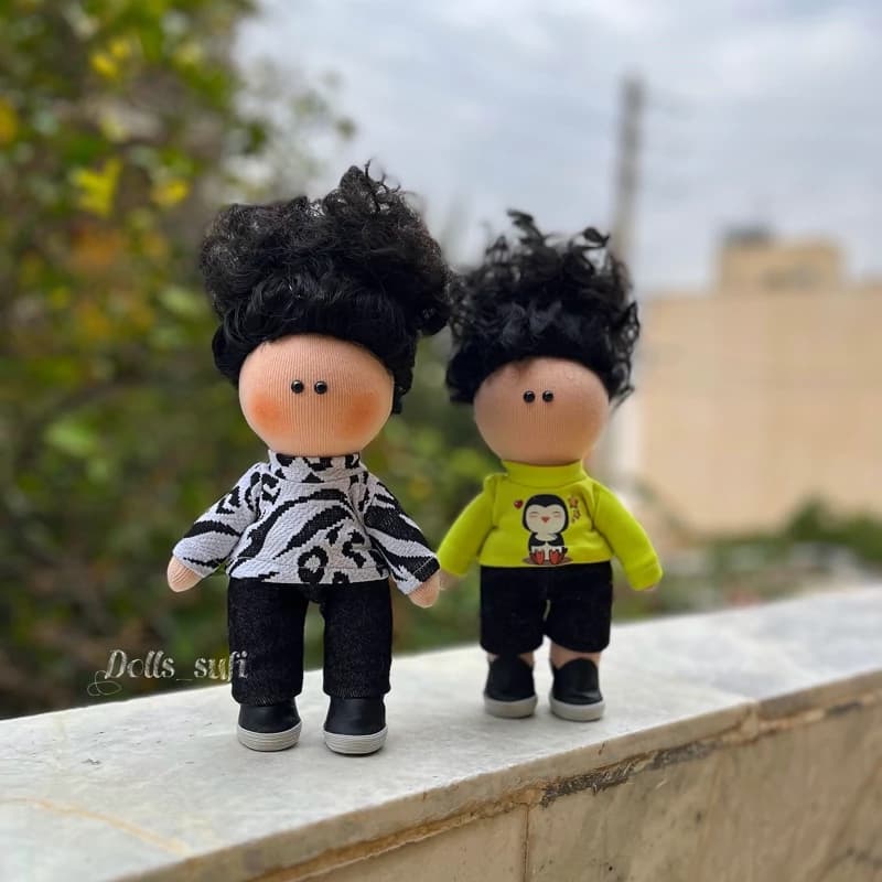 عروسک روسی دختر مو فرفری( پس کرایه )