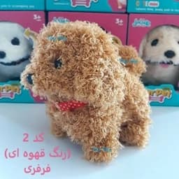 اسباب بازی – عروسک پولیشی سگ در 4 طرح و رنگ جذاب – جعبه دار، باتری خور، موزیکال و متحرک – محصول خارجی با کیفیت بالا — تصویر ۵