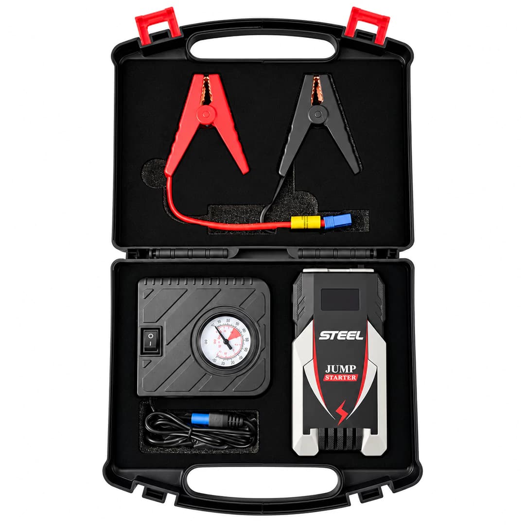 پمپ باد استیل مدل JUMP STARTER X6