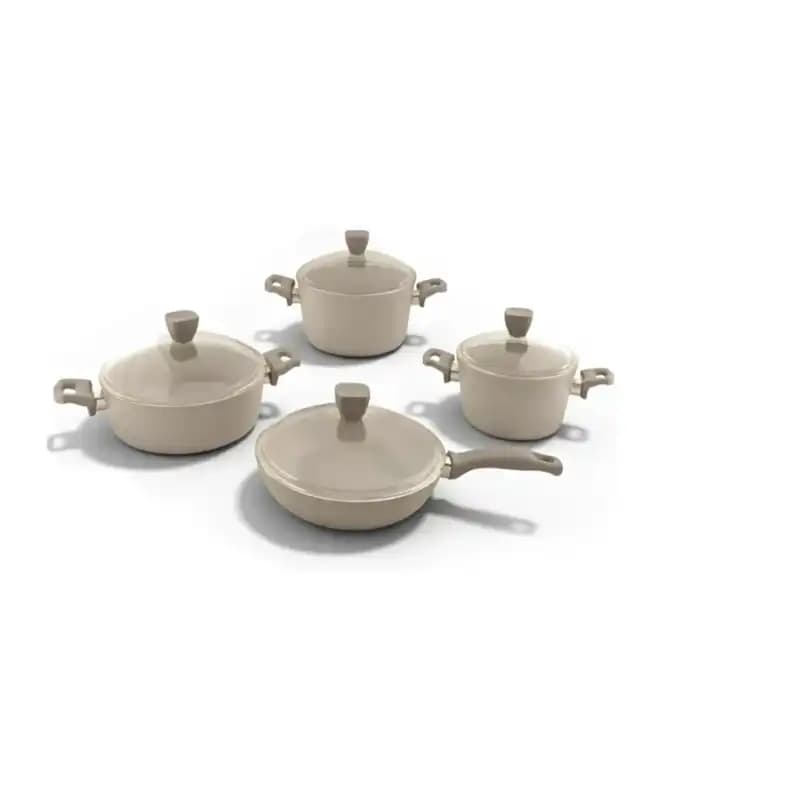 سرویس 8 پارچه بژ مدل پریستون کد 0306-6501108 برند ریوالد (RIWALD)