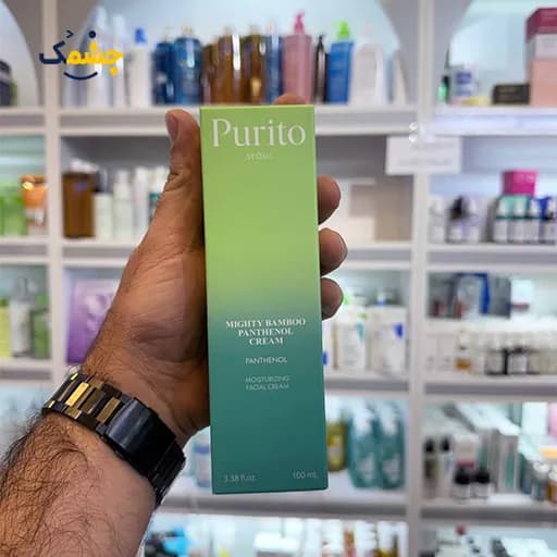 کرم مرطوب‌کننده و ترمیم‌کننده پوریتو سئول Mighty Bamboo Panthenol حجم 100 میلی‌لیتر — تصویر ۳