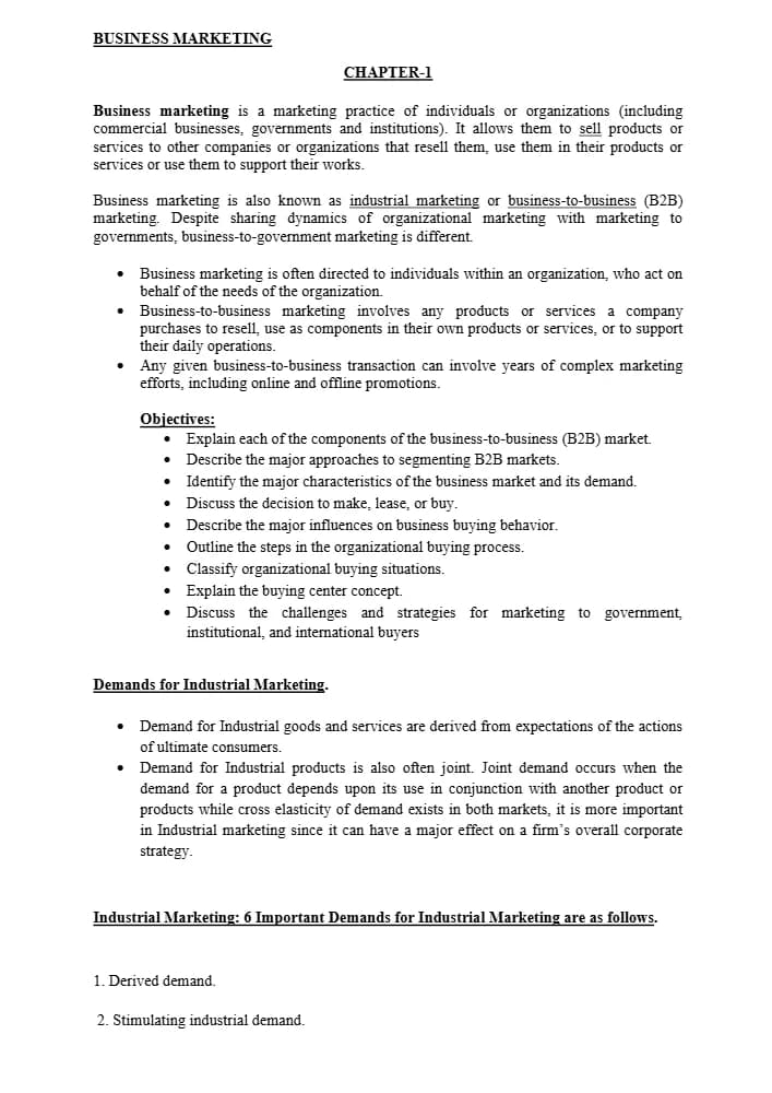 کتاب بازاریابی کسب و کار (Business Marketing ) نسخه انگلیسی PDF