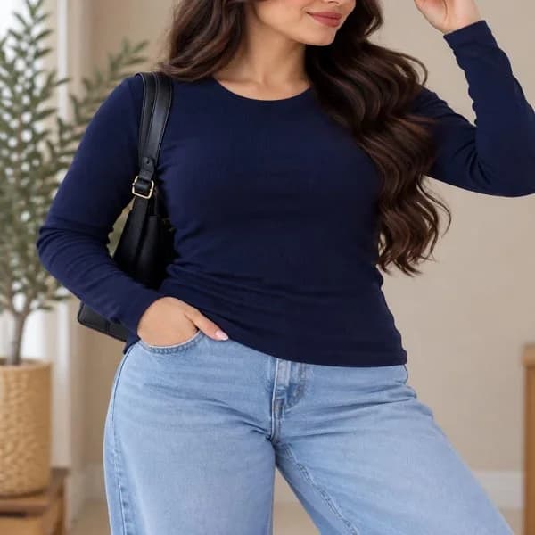 بلوز کبریتی ساده — تصویر ۳