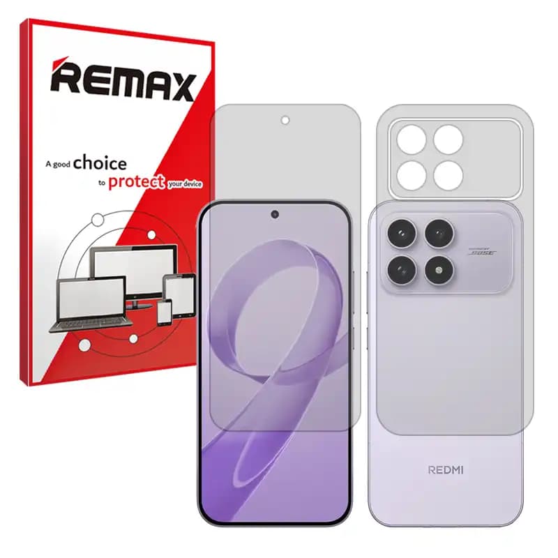 گلس محافظ صفحه پشت و رو شفاف شیائومی ردمی کی 90 (Redmi K90) ریمکس