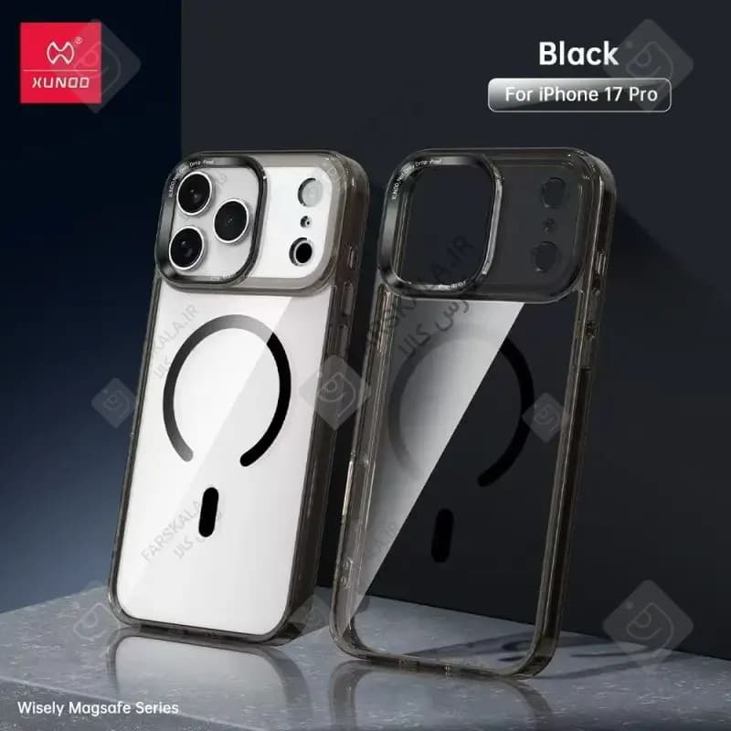 قاب اورجینال شفاف مگ سیف XUNDD WISELY گوشی آیفون 17 پرو مکس — تصویر ۷