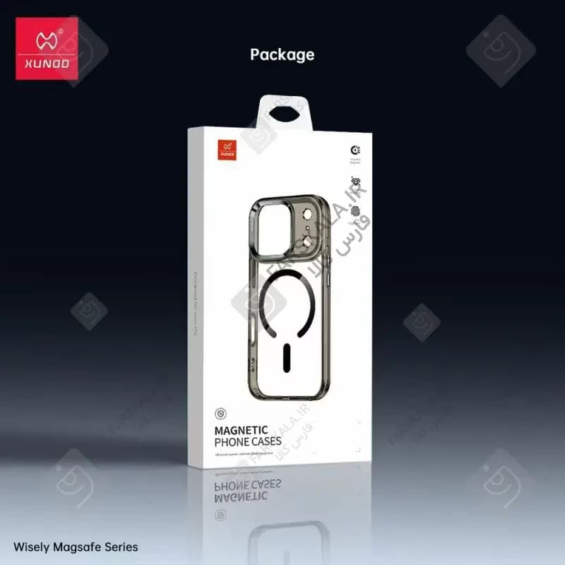 قاب اورجینال شفاف مگ سیف XUNDD WISELY گوشی آیفون 17 پرو مکس — تصویر ۶