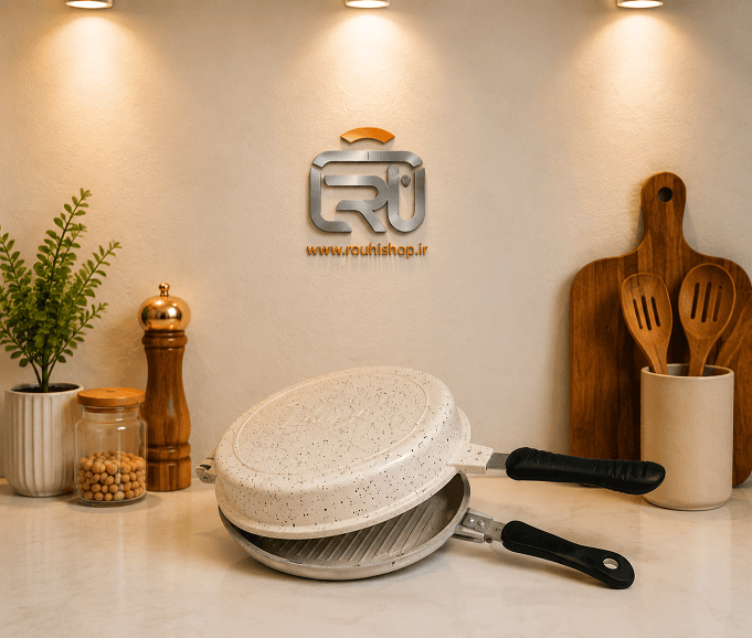 تابه دو طرفه (رژیمی) اویز گرد مدل سوئینگ کرم