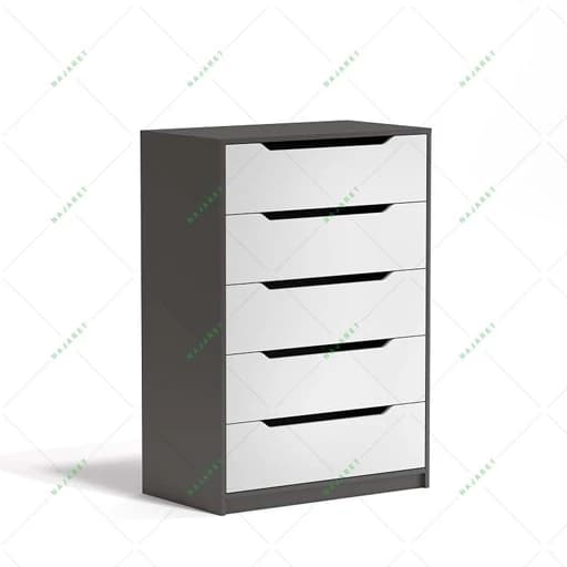 دراور 5 کشو پاسنگی مدل DR-021 ام دی اف درجه 1 مبلمان اورلین مدل 974784