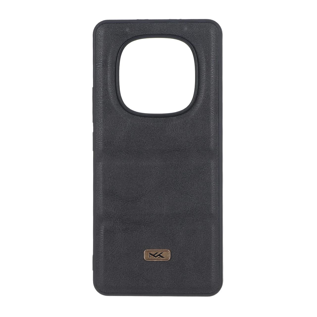 قاب پافر طرح چرم سه تکه لوگو فلزی Xiaomi Redmi Note 15 / Poco M8 5G