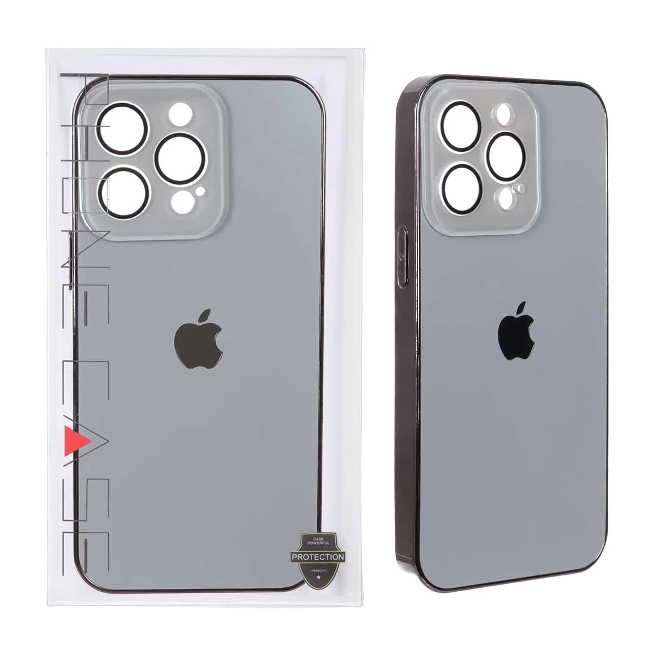 قاب PVD لوگودار MagSafe محافظ لنز شیشه ای گلس دار Apple iPhone 14 Pro Max