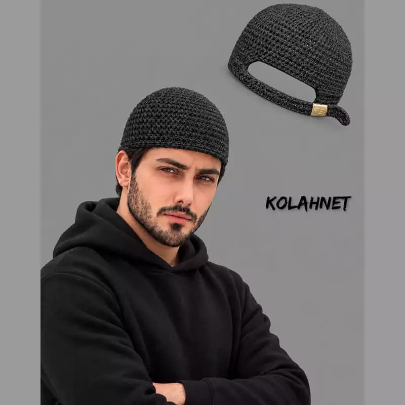 کلاه بافت شیخی پشت سگک کد 6426