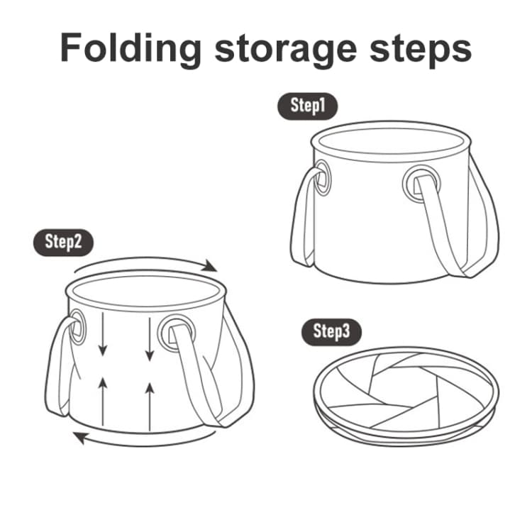 سینک ظرفشویی سفری نیچرهایک مدل Foldable Round 20L NH20SJ040 — تصویر ۷