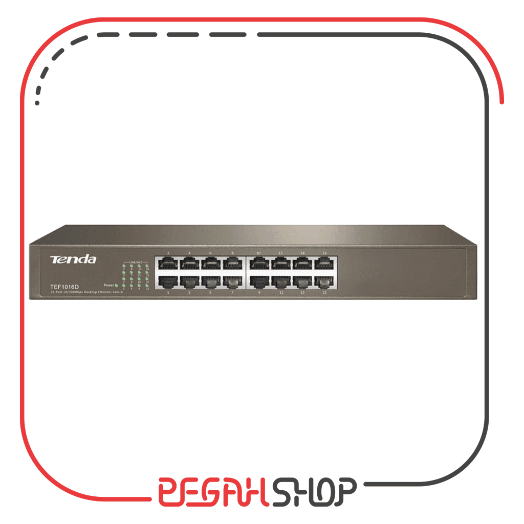 سوییچ 16 پورت گیگابایتی برند تندا مدل TEG1016D