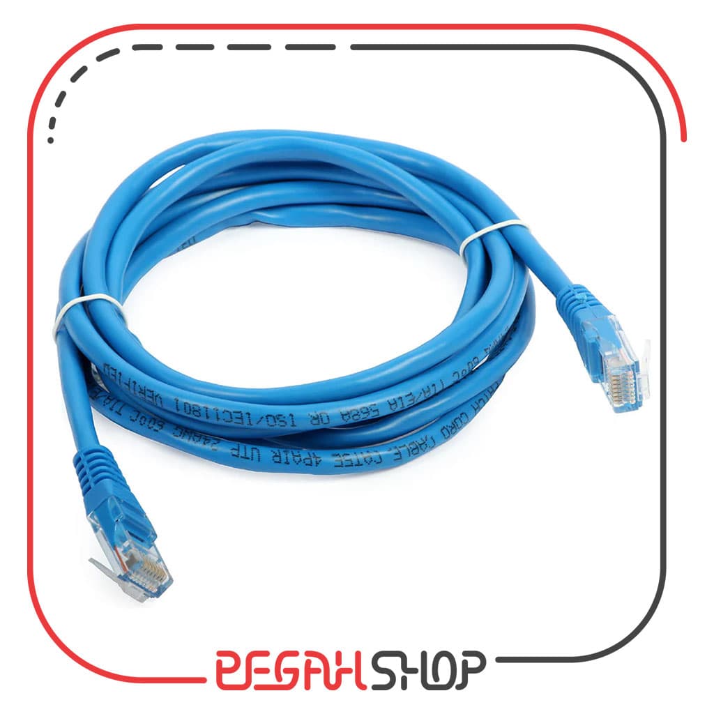 کابل شبکه CAT6 طول ۵۰ سانتی متر
