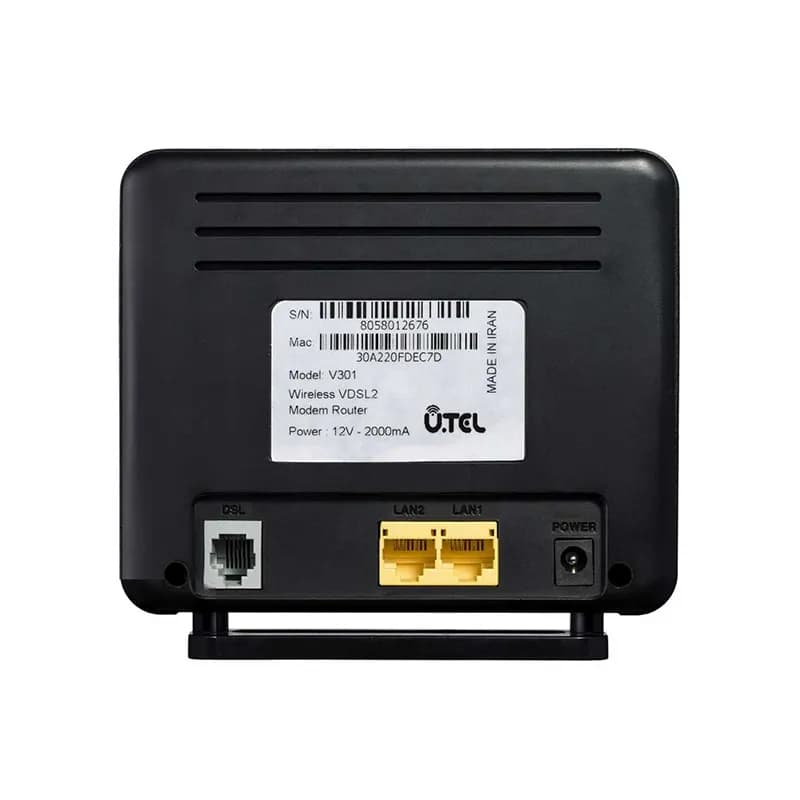 مودم روتر VDSL2/ADSL2 Plus بی سیم برند U.TEL مدل V301 — تصویر ۵