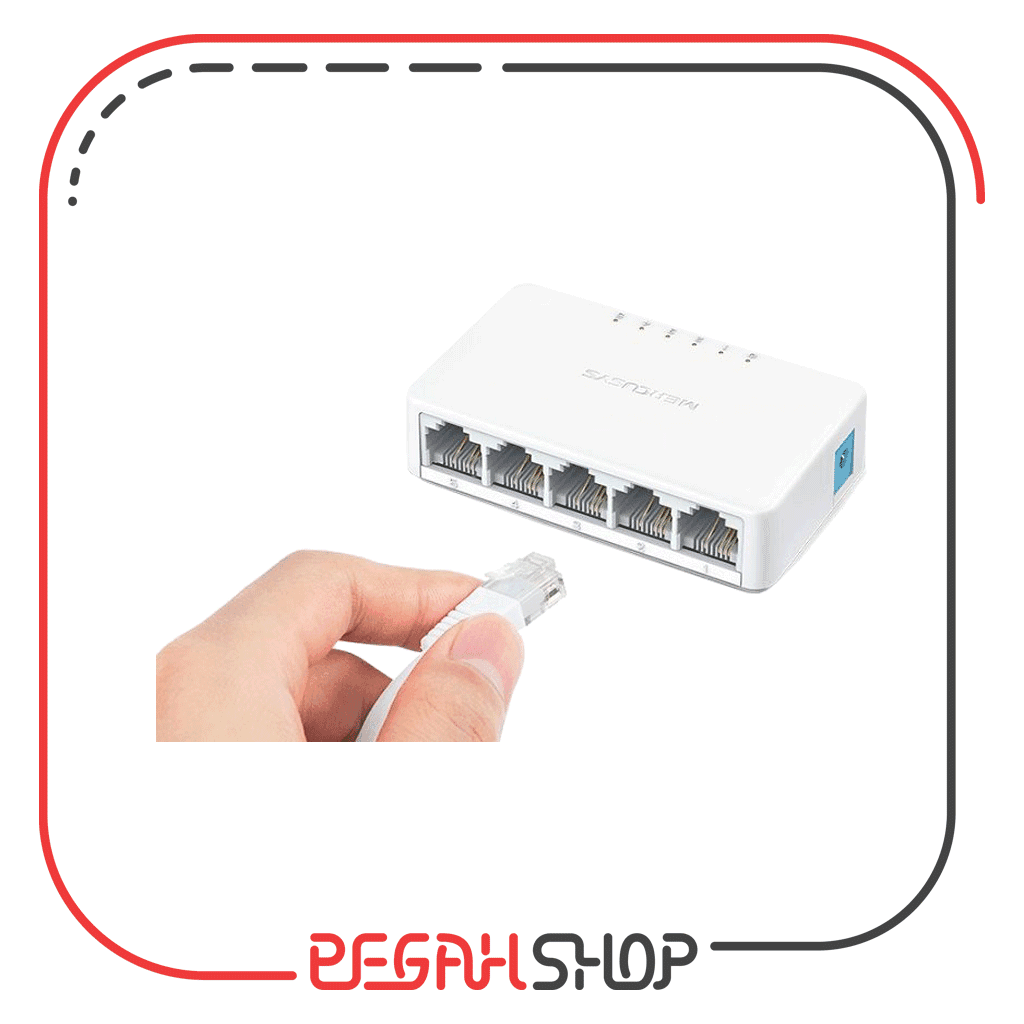 سوییچ ۵ پورت MERCUSYS مدل MS105 — تصویر ۳